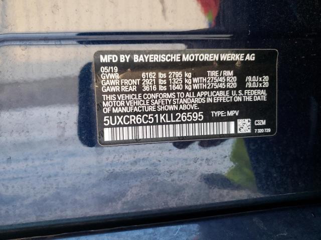 Photo 14 from auction – 2019 BMW X5 XDRIVE4 with VIN 5UXCR6C51KLL26595
