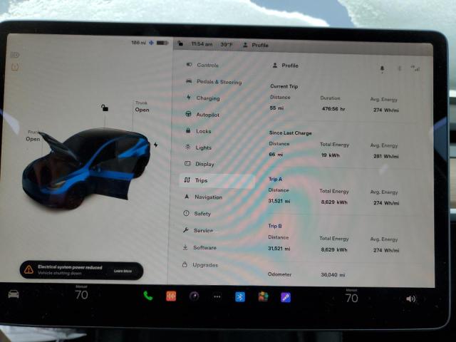 Photo 9 from auction – 2022 TESLA MODEL Y with VIN 7SAYGDEE0NF386828