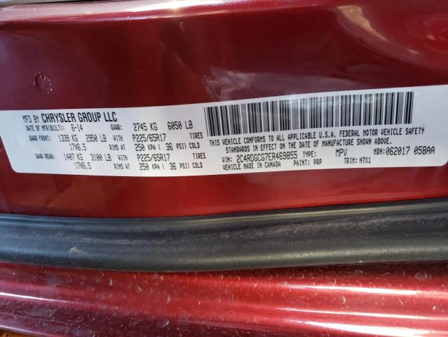 Photo 10 from auction – 2014 DODGE GRAND CARA with VIN 2C4RDGCG7ER469855