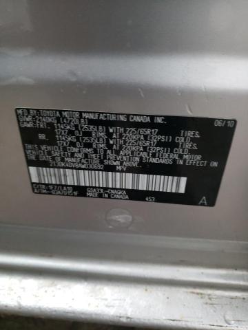 Photo 14 from auction – 2010 TOYOTA RAV4 LIMIT with VIN 2T3DK4DV8AW030692