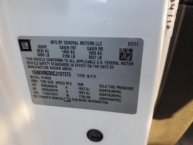 Photo 14 from auction – 2012 GMC ACADIA SLT with VIN 1GKKVRED6CJ107373