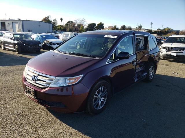 HONDA ODYSSEY EX 2013 with VIN 5FNRL5H68DB019987 - Photo from auction