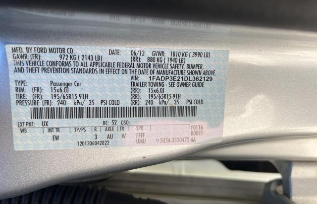Photo 10 from auction – 2013 FORD FOCUS S with VIN 1FADP3E21DL362129