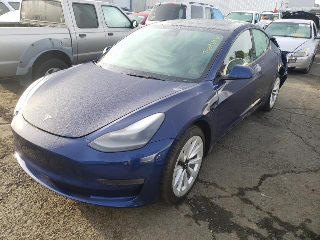 TESLA MODEL 3 2022 with VIN 5YJ3E1EB9NF363873 - Photo from auction