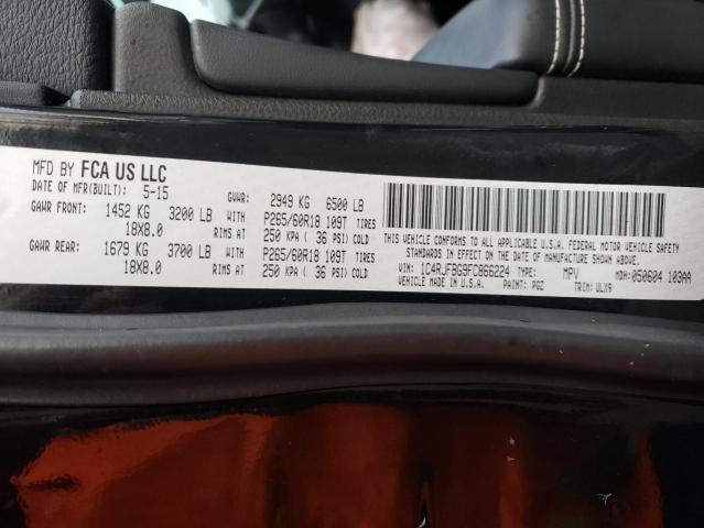 Photo 14 from auction – 2015 JEEP GRAND CHER with VIN 1C4RJFBG9FC866224