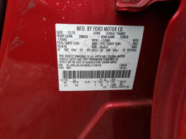 Photo 14 from auction – 2011 LINCOLN MKX with VIN 2LMDJ6JK0BBJ13918