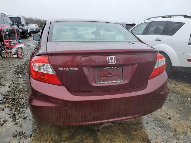 Photo 6 from auction – 2012 HONDA CIVIC LX with VIN 2HGFB2F57CH531555
