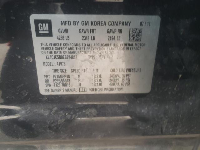 Photo 14 from auction – 2014 BUICK ENCORE with VIN KL4CJCSB0EB784843