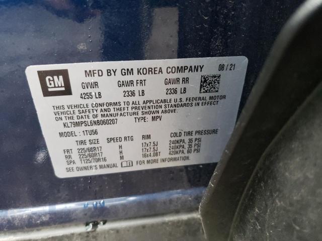 Photo 14 from auction – 2022 CHEVROLET TRAILBLAZE with VIN KL79MPSL6NB060207