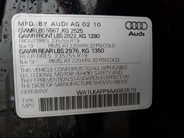 Photo 14 from auction – 2010 AUDI Q5 PREMIUM with VIN WA1LKAFP9AA083516