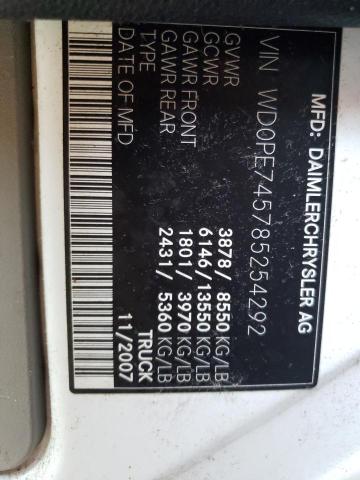 Photo 14 from auction – 2008 DODGE SPRINTER 2 with VIN WD0PE745785254292
