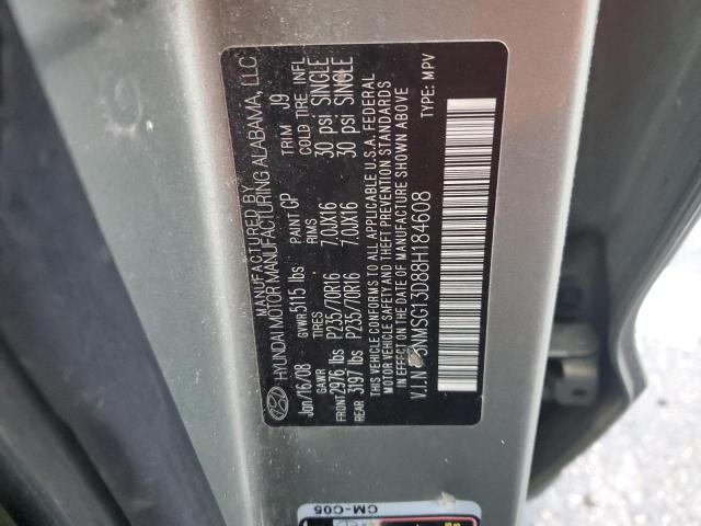Photo 14 from auction – 2008 HYUNDAI SANTA FE G with VIN 5NMSG13D88H184608