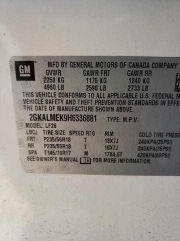 Photo 14 from auction – 2017 GMC TERRAIN with VIN 2GKALMEK9H6336881