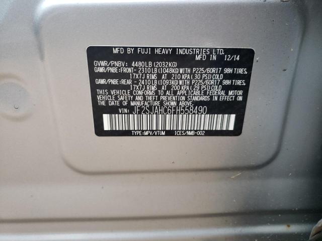 Photo 14 from auction – 2015 SUBARU FORESTER 2 with VIN JF2SJAHC6FH558490