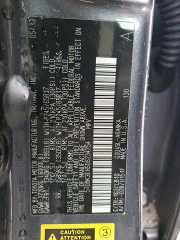 Photo 14 from auction – 2013 TOYOTA HIGHLANDER with VIN 5TDBK3EH5DS234754