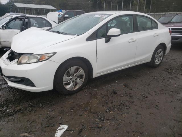 HONDA CIVIC LX 2013 with VIN 19XFB2F56DE283259 - Photo from auction