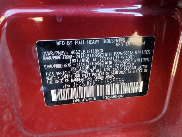 Photo 14 from auction – 2015 SUBARU FORESTER 2 with VIN JF2SJGUC1FH525969