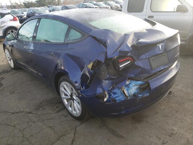 Photo 2 from auction – 2022 TESLA MODEL 3 with VIN 5YJ3E1EB9NF363873