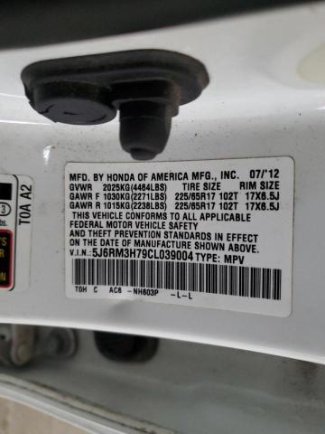 Photo 14 from auction – 2012 HONDA CR-V EXL with VIN 5J6RM3H79CL039004