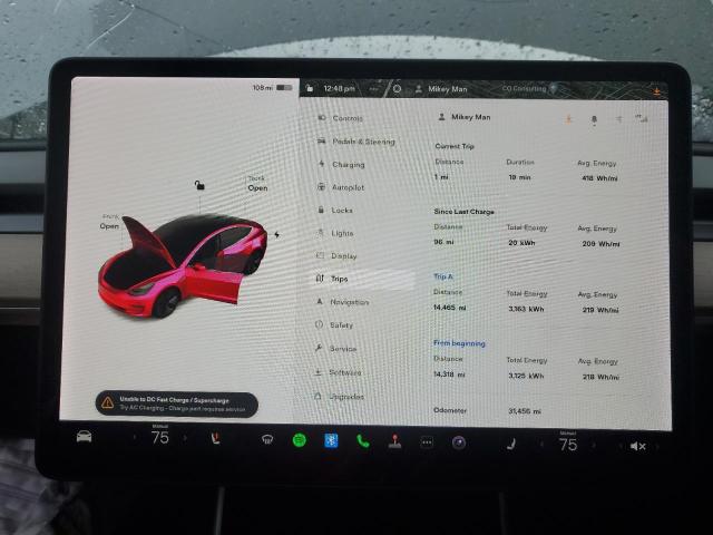 Photo 9 from auction – 2020 TESLA MODEL 3 with VIN 5YJ3E1EA9LF737127