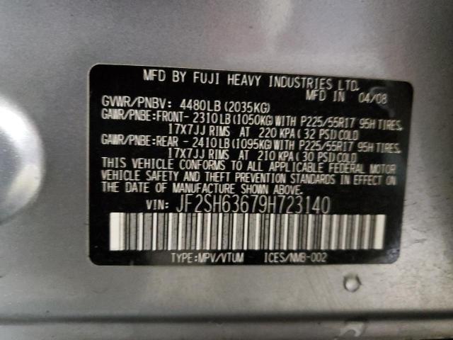 Photo 14 from auction – 2009 SUBARU FORESTER 2 with VIN JF2SH63679H723140