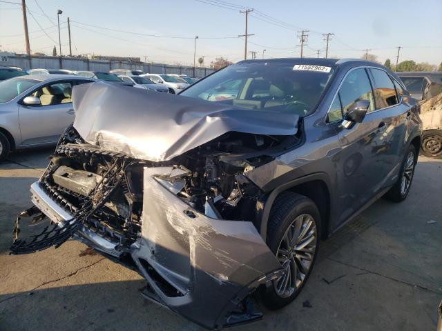 LEXUS RX 450H 2020 with VIN 2T2JGMDA9LC054882 - Photo from auction