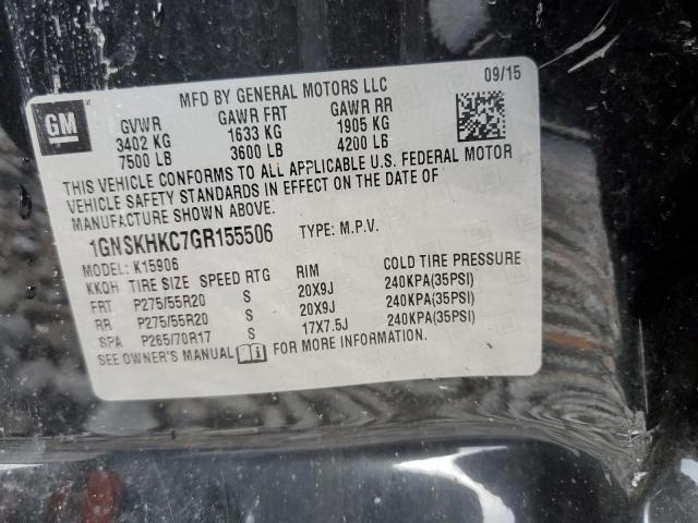 Photo 14 from auction – 2016 CHEVROLET SUBURBAN K with VIN 1GNSKHKC7GR155506