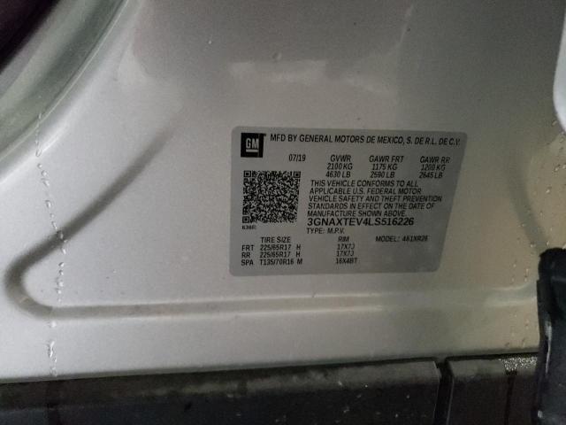 Photo 14 from auction – 2020 CHEVROLET EQUINOX LT with VIN 3GNAXTEV4LS516226