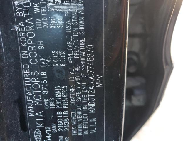 Photo 14 from auction – 2012 KIA SOUL with VIN KNDJT2A55C7748370