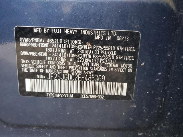 Photo 14 from auction – 2014 SUBARU FORESTER 2 with VIN JF2SJGDC2EH486369