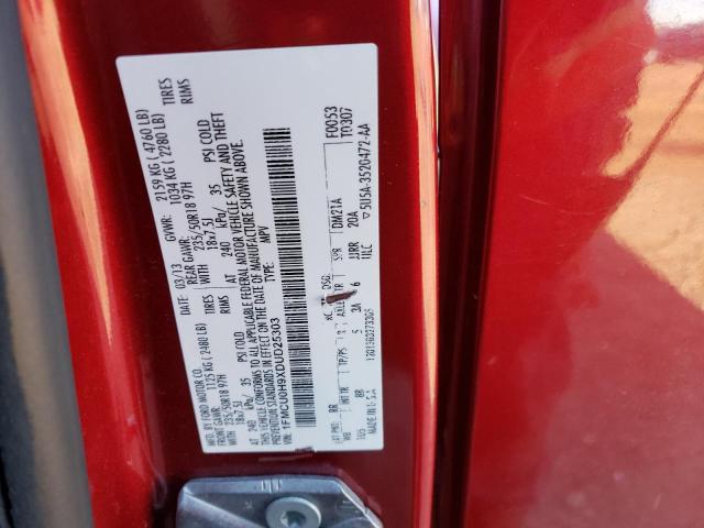 Photo 14 from auction – 2013 FORD ESCAPE SEL with VIN 1FMCU0H9XDUD25303