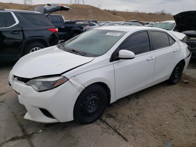 TOYOTA COROLLA L 2014 with VIN 5YFBURHE6EP150693 - Photo from auction