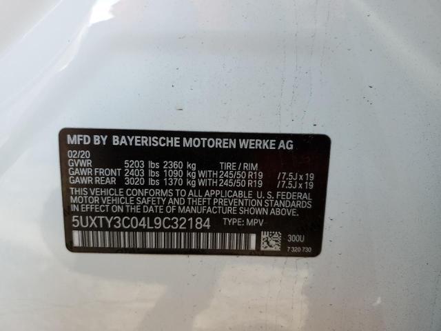 Photo 14 from auction – 2020 BMW X3 SDRIVE3 with VIN 5UXTY3C04L9C32184