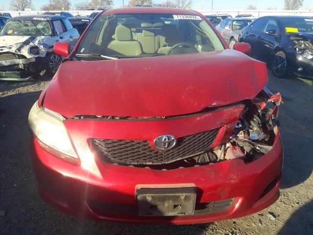 Photo 5 from auction – 2009 TOYOTA COROLLA BA with VIN JTDBL40E99J026560
