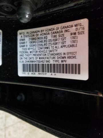 Photo 14 from auction – 2016 HONDA CR-V EXL with VIN 2HKRM4H70GH621840