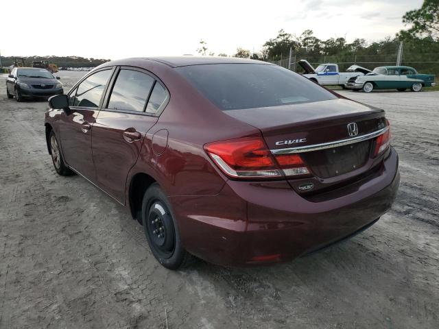 Photo 2 from auction – 2014 HONDA CIVIC LX with VIN 19XFB2F55EE056517