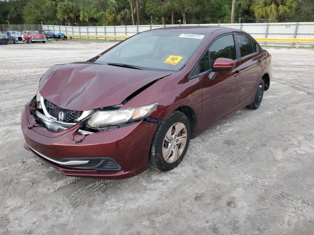 HONDA CIVIC LX 2014 with VIN 19XFB2F55EE056517 - Photo from auction