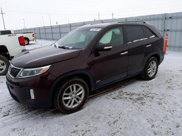 KIA SORENTO LX 2014 with VIN 5XYKTCA65EG529871 - Photo from auction