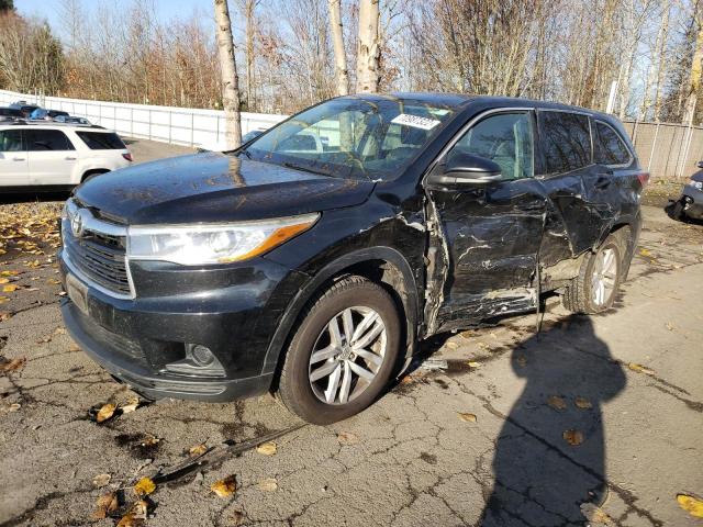 TOYOTA HIGHLANDER 2015 with VIN 5TDBKRFH0FS171180 - Photo from auction