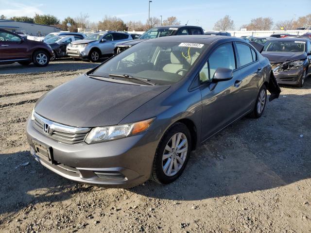 HONDA CIVIC EX 2012 with VIN 2HGFB2F89CH515318 - Photo from auction