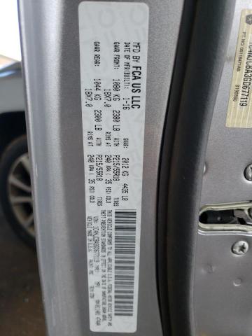 Photo 10 from auction – 2016 JEEP COMPASS SP with VIN 1C4NJCBA3GD677119