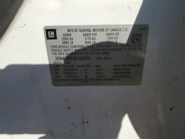Photo 14 from auction – 2011 CHEVROLET EQUINOX LS with VIN 2GNALBEC8B1225792