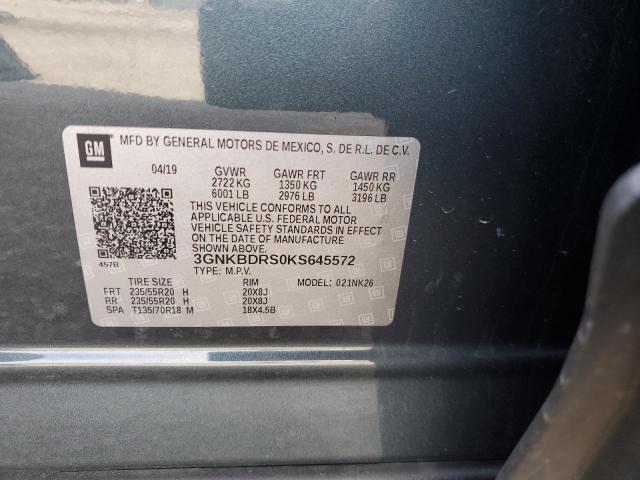 Photo 10 from auction – 2019 CHEVROLET BLAZER 3LT with VIN 3GNKBDRS0KS645572