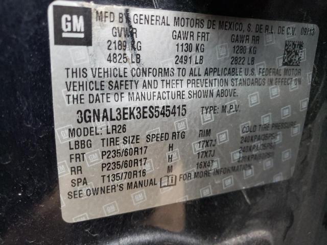 Photo 14 from auction – 2014 CHEVROLET CAPTIVA LT with VIN 3GNAL3EK3ES545415