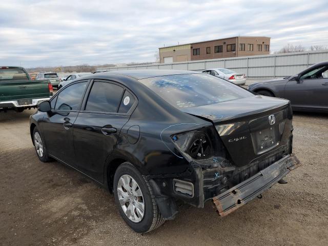 Photo 2 from auction – 2012 HONDA CIVIC LX with VIN 2HGFB2F55CH604180