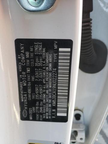 Photo 14 from auction – 2022 HYUNDAI TUCSON BLU with VIN KM8JBCA19NU022274