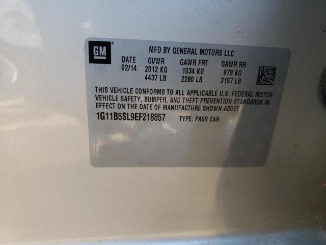 Photo 14 from auction – 2014 CHEVROLET MALIBU LS with VIN 1G11B5SL9EF218857