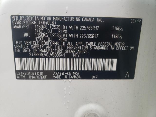 Photo 14 from auction – 2018 TOYOTA RAV4 ADVEN with VIN 2T3RFREV0JW809641