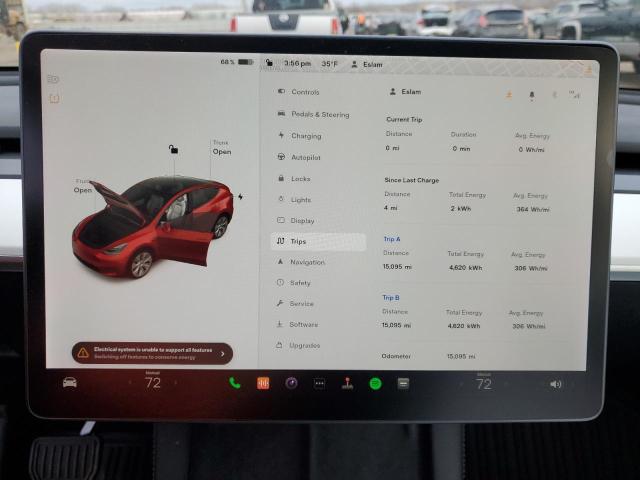 Photo 9 from auction – 2021 TESLA MODEL Y with VIN 5YJYGDEE0MF285185