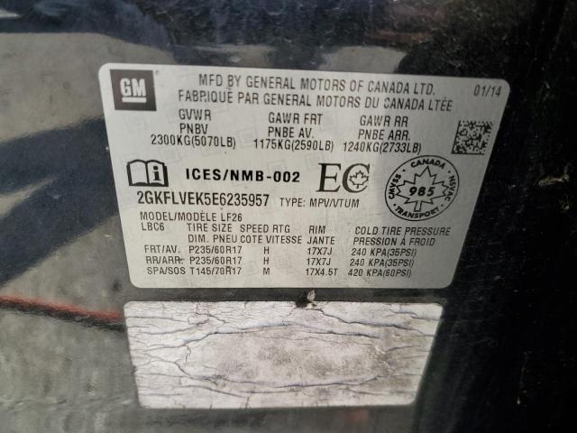 Photo 14 from auction – 2014 GMC TERRAIN SL with VIN 2GKFLVEK5E6235957